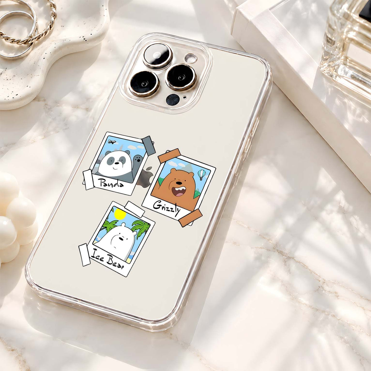 Bear Memory Frames Clear Silicon Cover