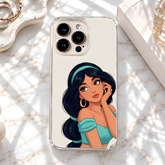 Beautiful Princess Jasmine Glass Case