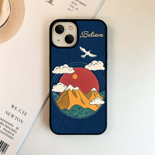 Believe Sky Escape Glass Case