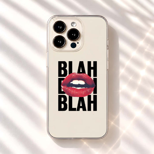 Blah Blah Lips Clear Silicon Cover