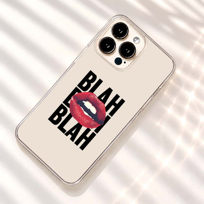 Blah Blah Lips Clear Silicon Cover