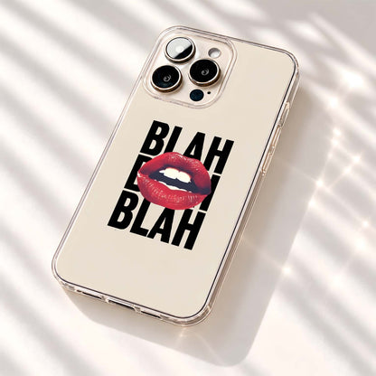 Blah Blah Lips Clear Silicon Cover