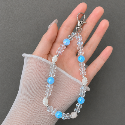 Blue Ocean Crystal Phone Charm