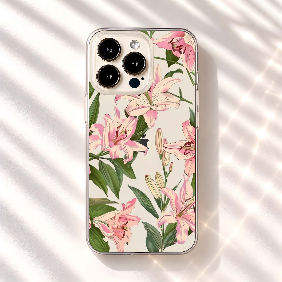 Blush Cottage Garden Clear Silicon Cover
