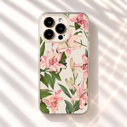 Blush Cottage Garden Clear Silicon Cover