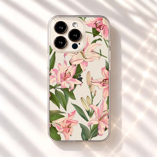 Blush Cottage Garden Clear Silicon Cover