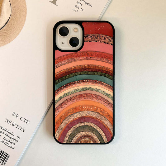 Boho Rainbow Glass Case