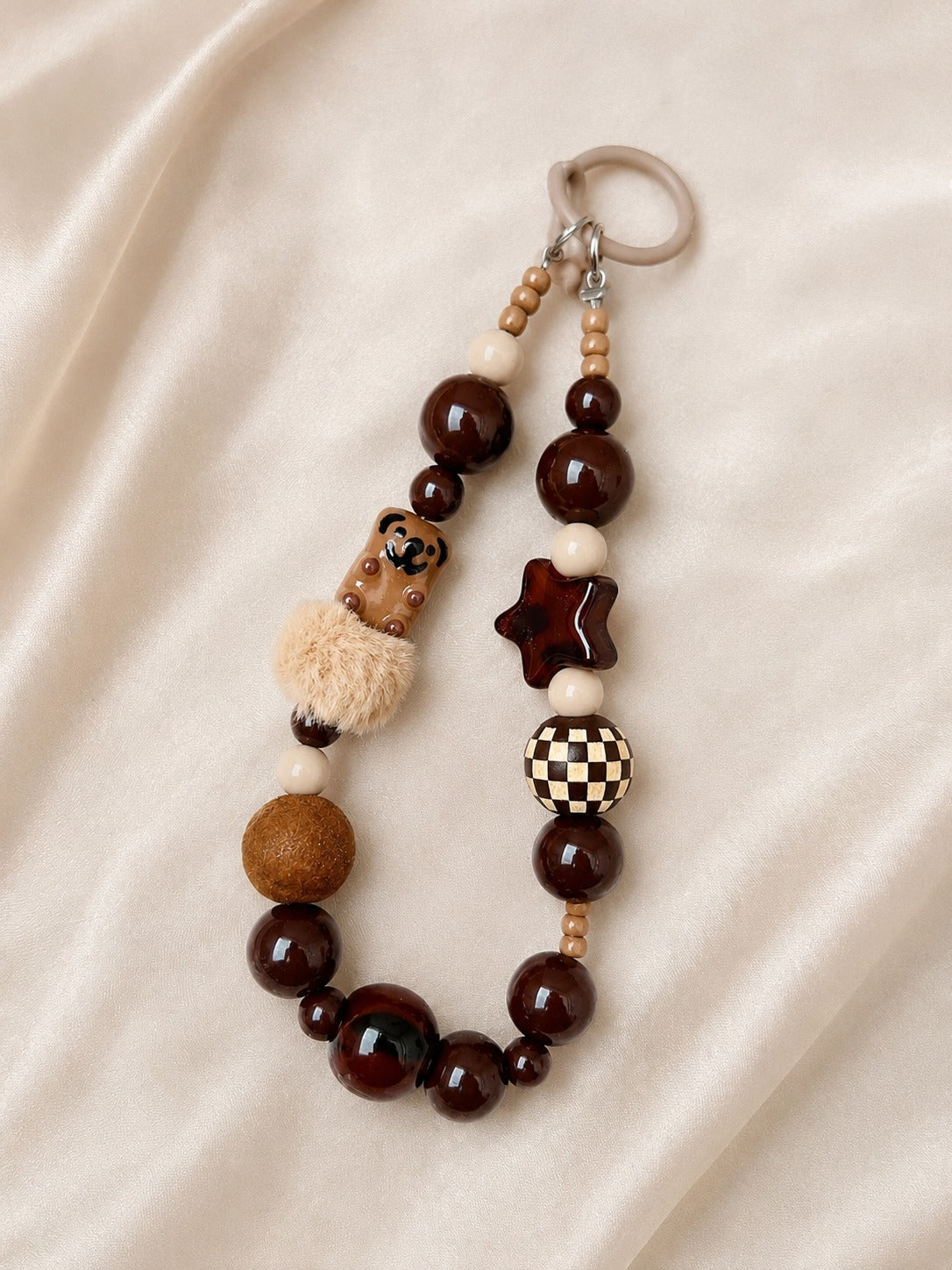 Brown Cozy Phone Charm