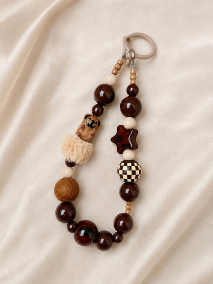 Brown Cozy Phone Charm