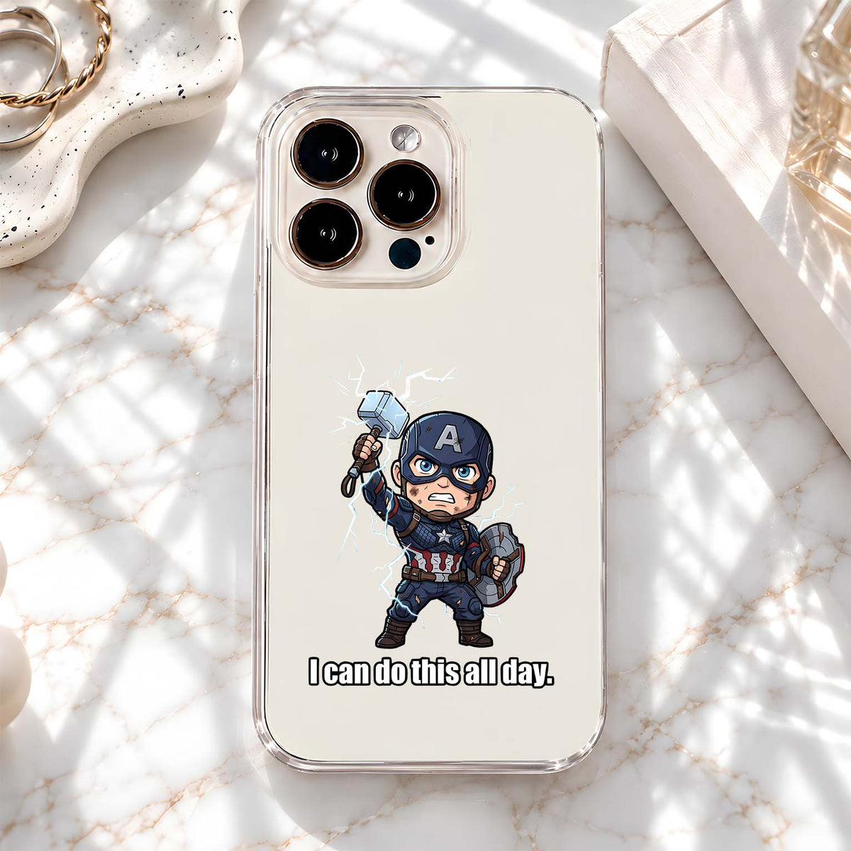 Captain America Thunder Clear Silicon Cover