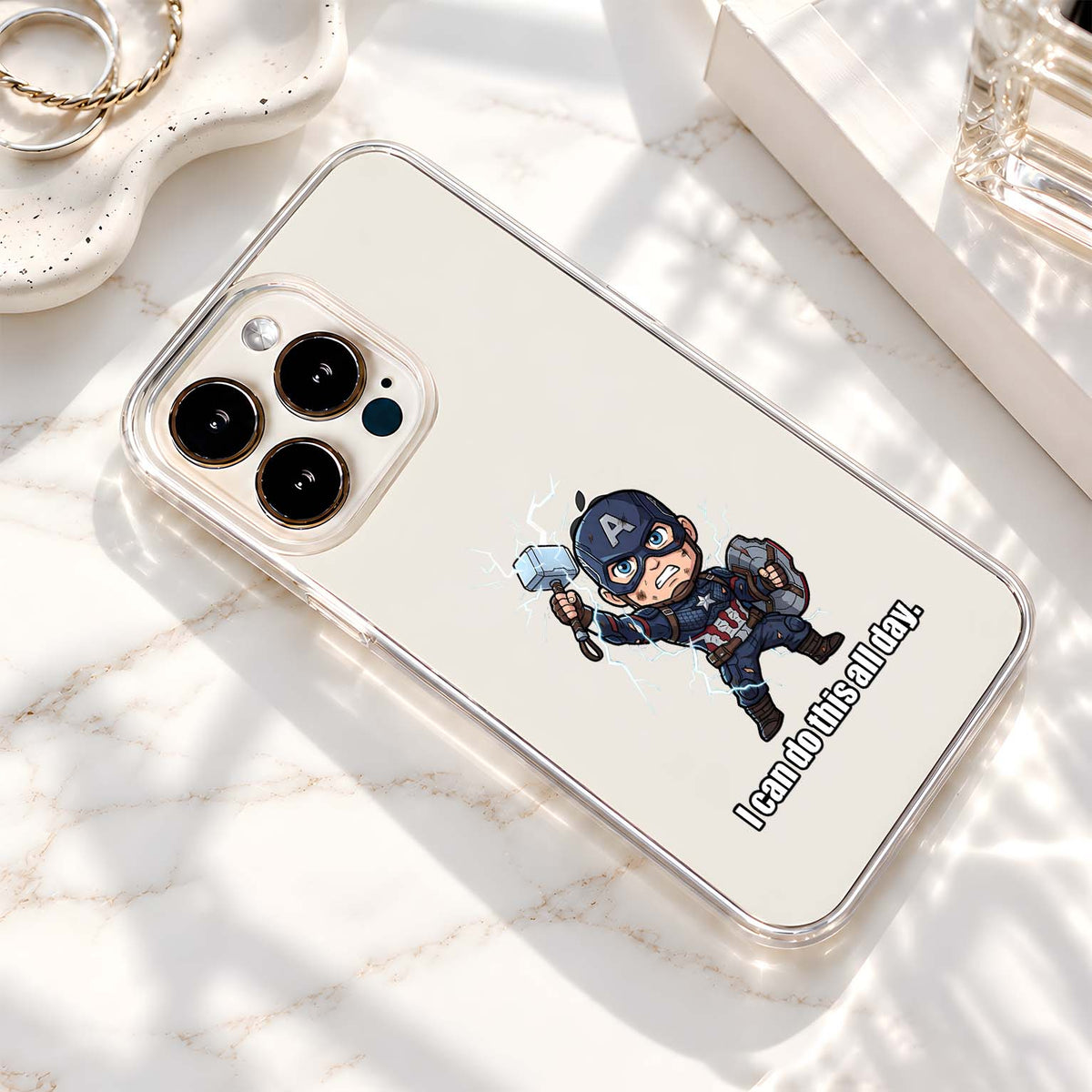 Captain America Thunder Clear Silicon Cover