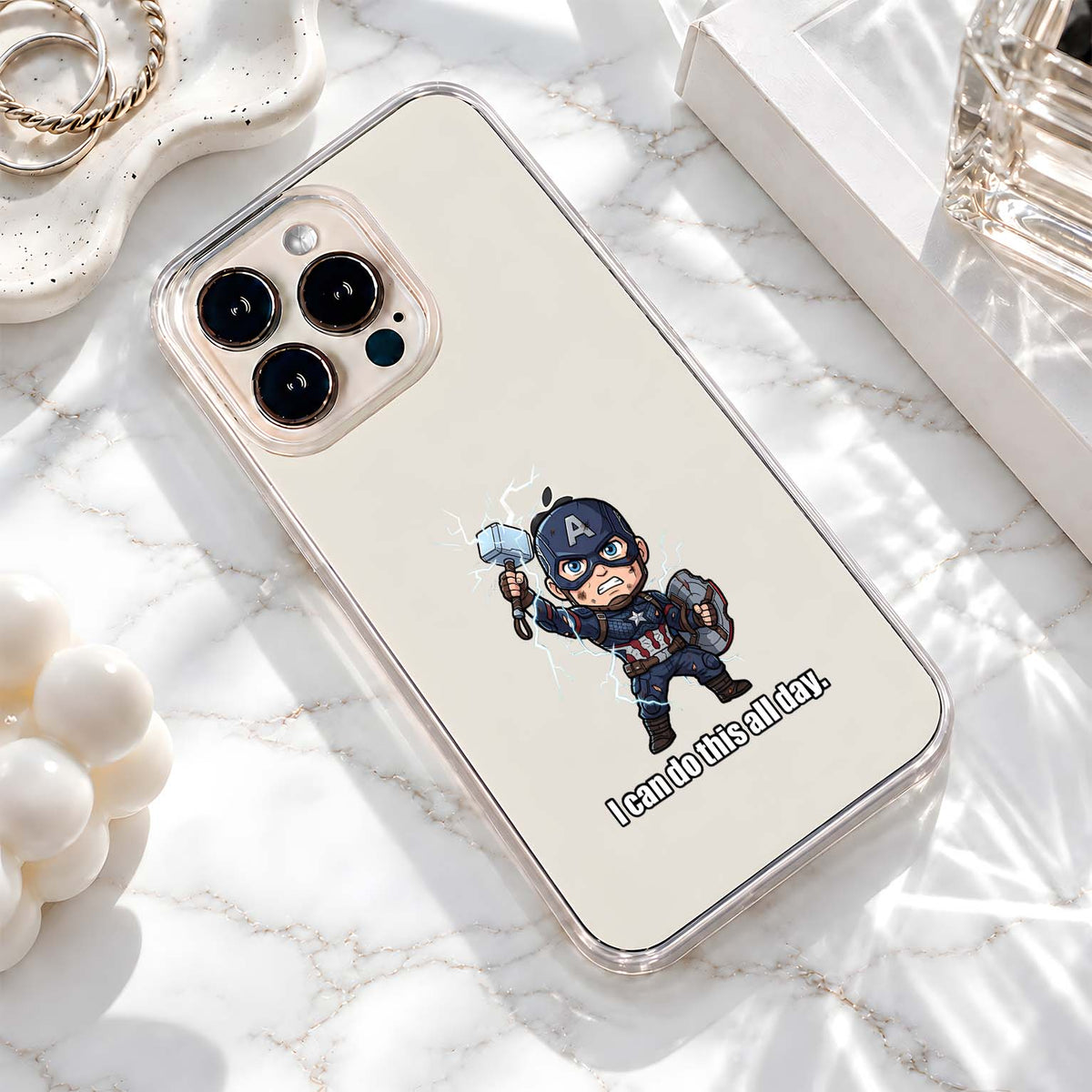 Captain America Thunder Clear Silicon Cover