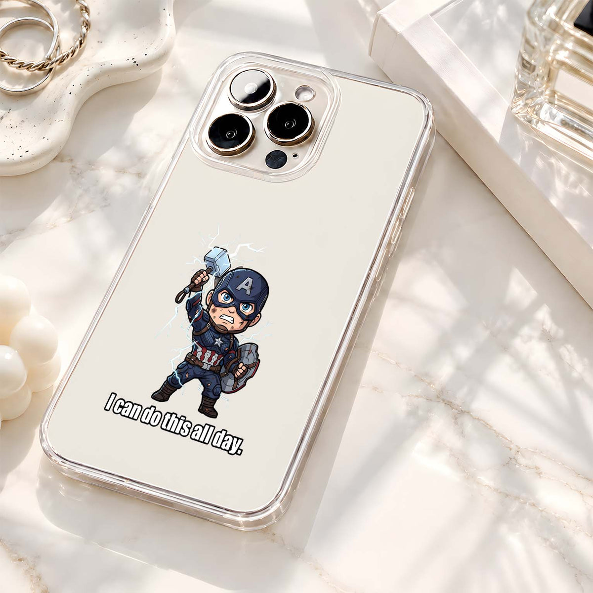 Captain America Thunder Clear Silicon Cover