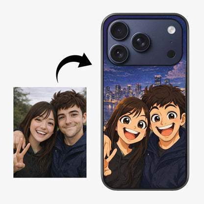 Custom Personalised Art Photo Glass Case