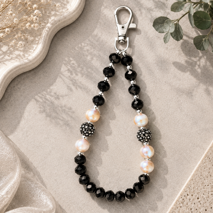Midnight Pearl Phone Charm
