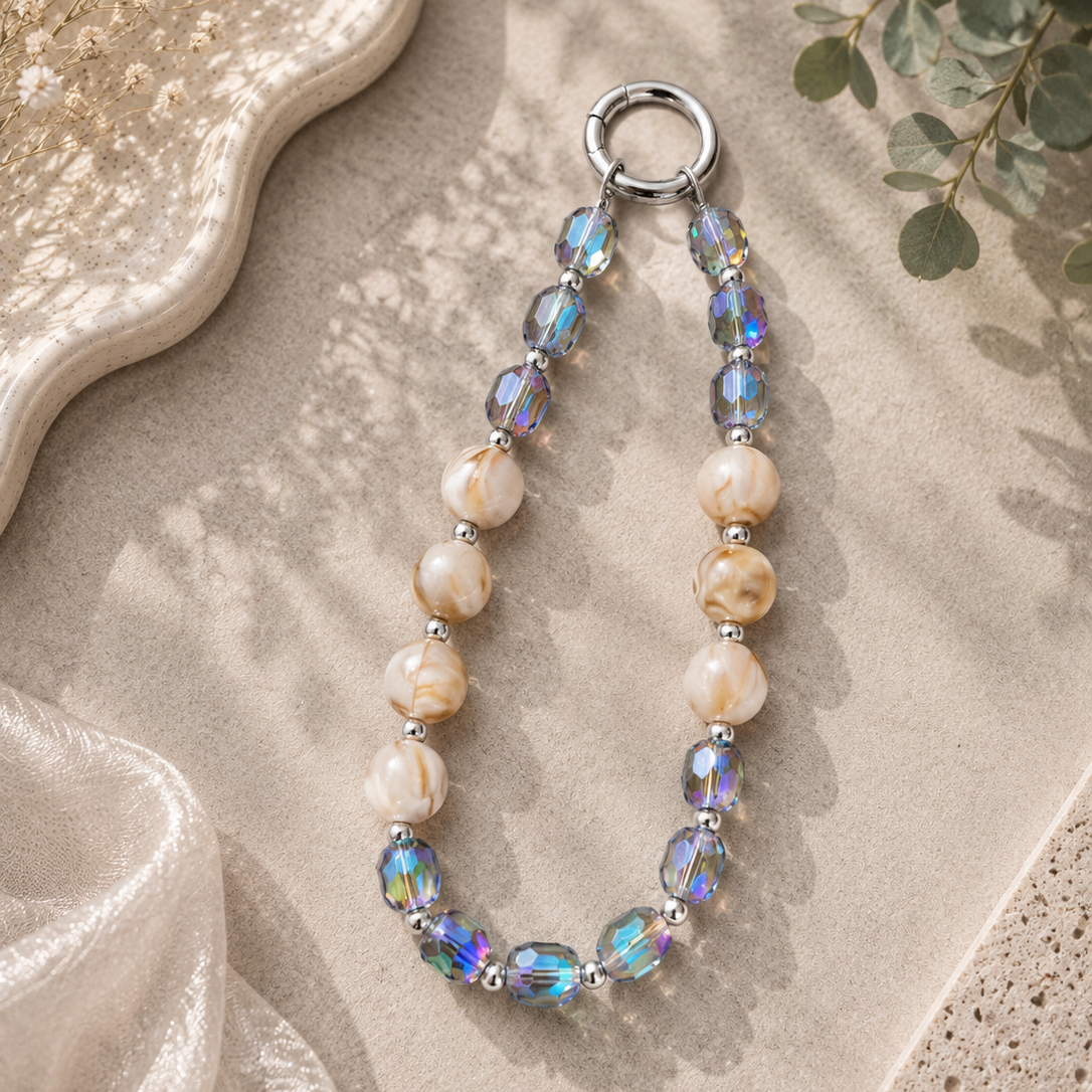 Ocean Marble Phone Charm