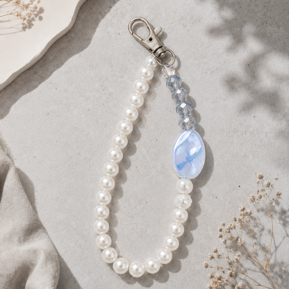 Elegant Pearl Phone Charm