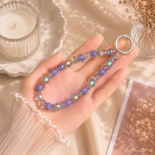 Mystic Violet Shine Phone Charm