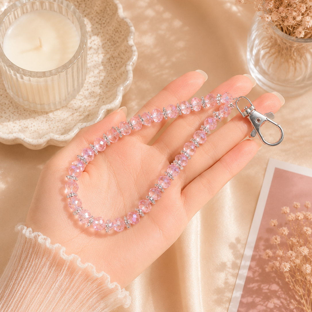 Pink Diamond Spark Phone Charm