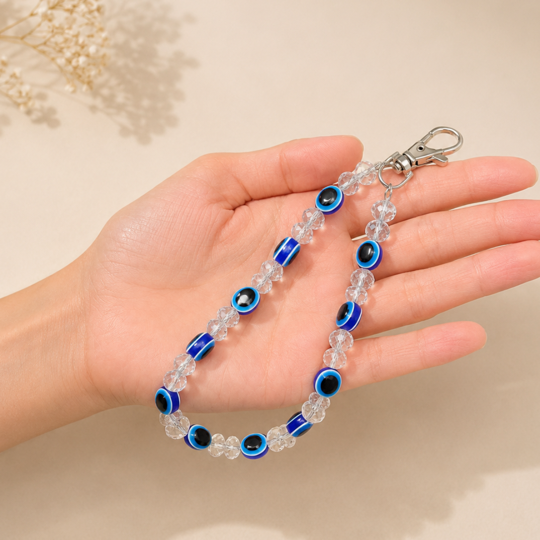 Blue Evil Eye Phone Charm