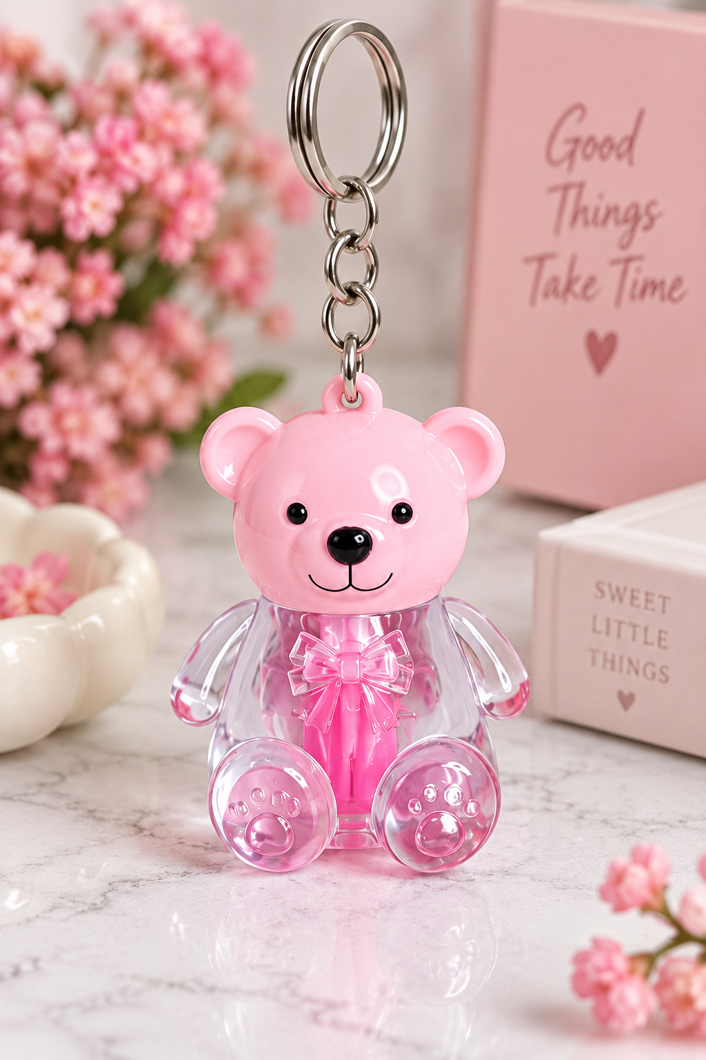Sweet Teddy Lipstick keyrings