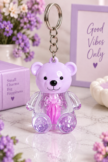 Sweet Teddy Lipstick keyrings