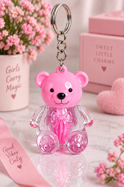 Sweet Teddy Lipstick keyrings