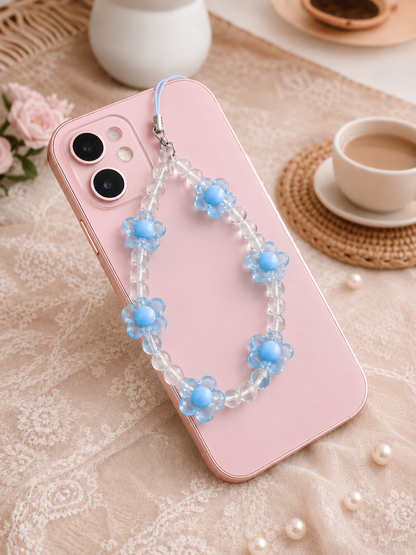 Rani Pink Daisy Flower Phone Charm