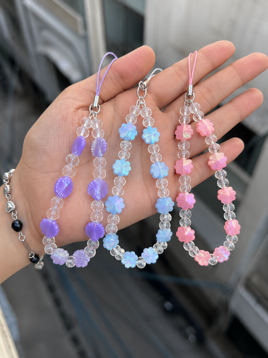 Pink Blossom Shine Phone Charm