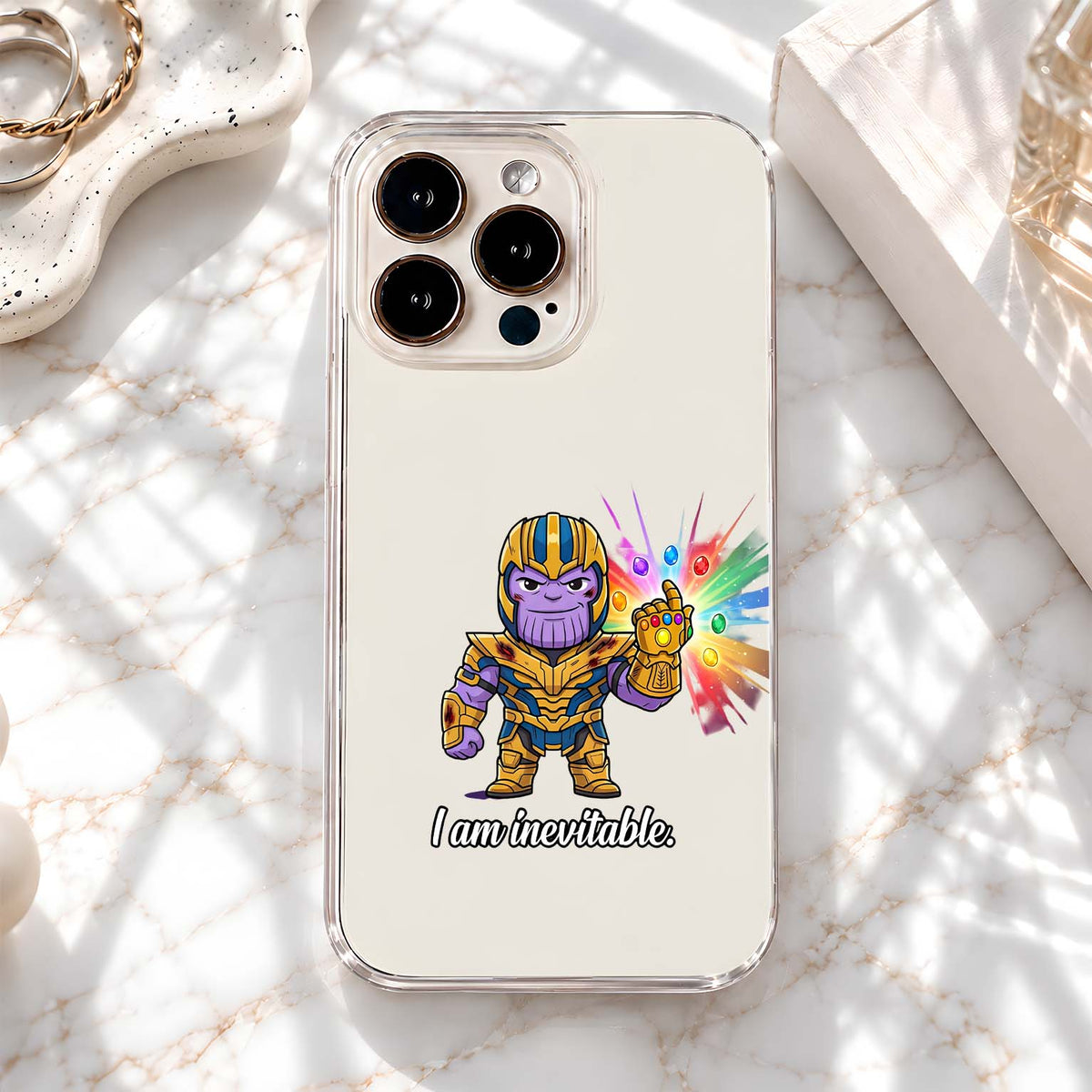 Chibi Infinity Thanos Clear Silicon Cover