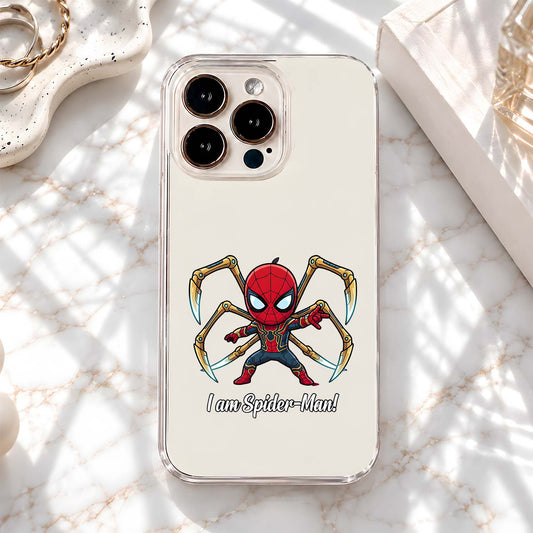 Chibi Iron Spiderman Clear Silicon Cover
