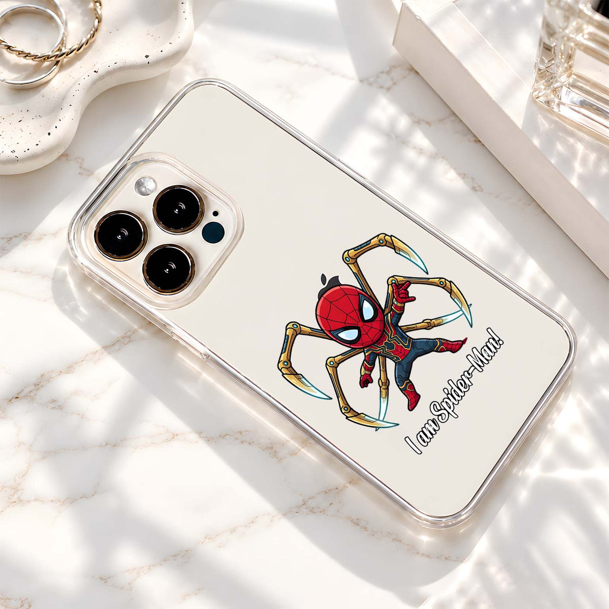Chibi Iron Spiderman Clear Silicon Cover