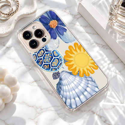 Coastal Turtle Bloom Clear Silicon Cover