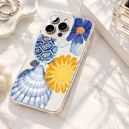 Coastal Turtle Bloom Clear Silicon Cover