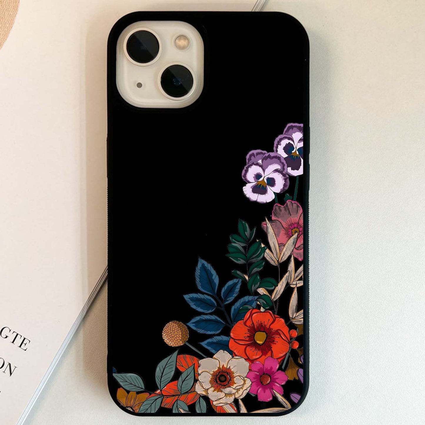 Colorful Floral Wallpaper🦄🎀🌷🌻 Glass Case