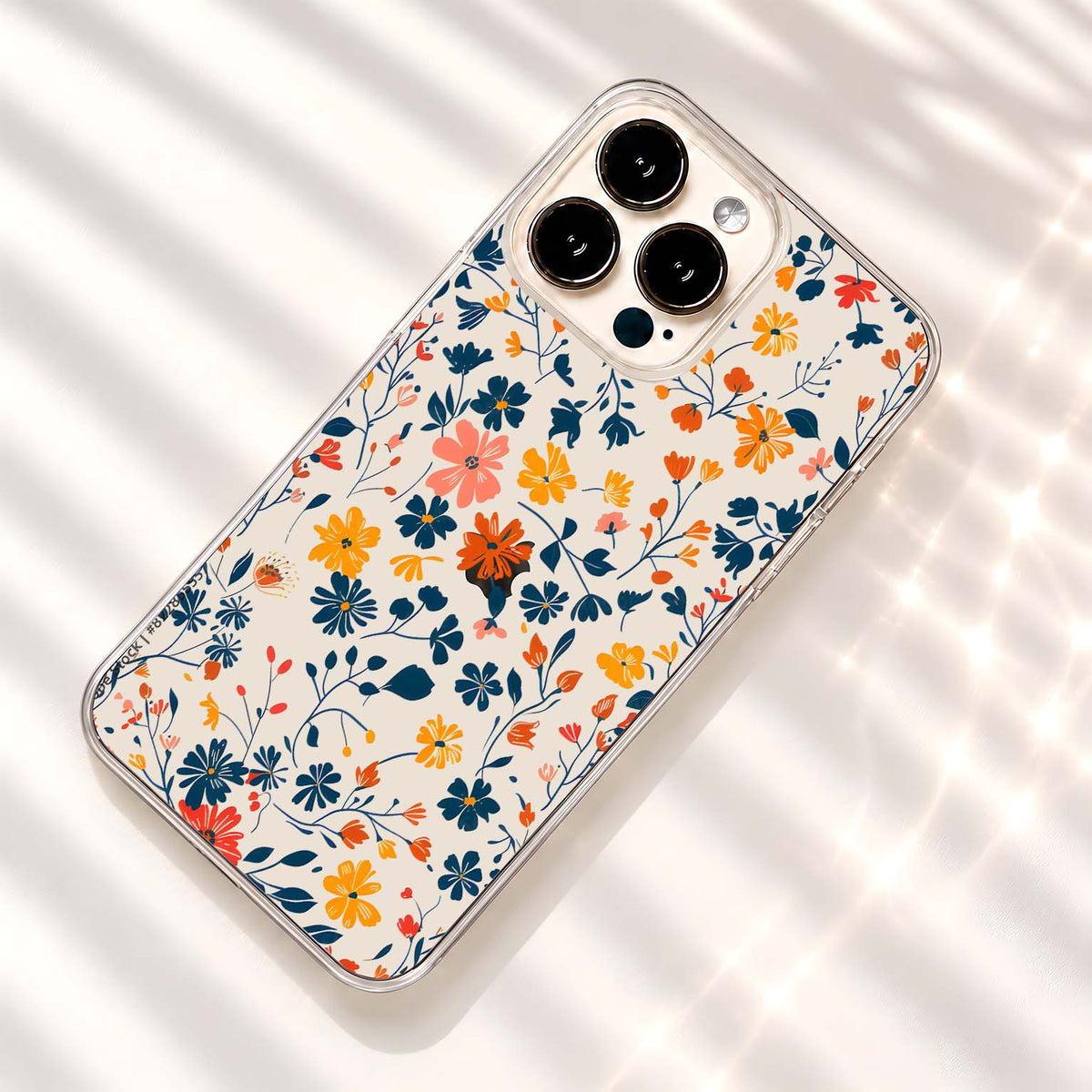 Colorful Wildflower Meadow Clear Silicon Cover