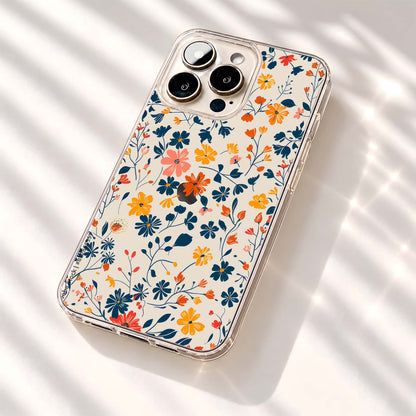 Colorful Wildflower Meadow Clear Silicon Cover
