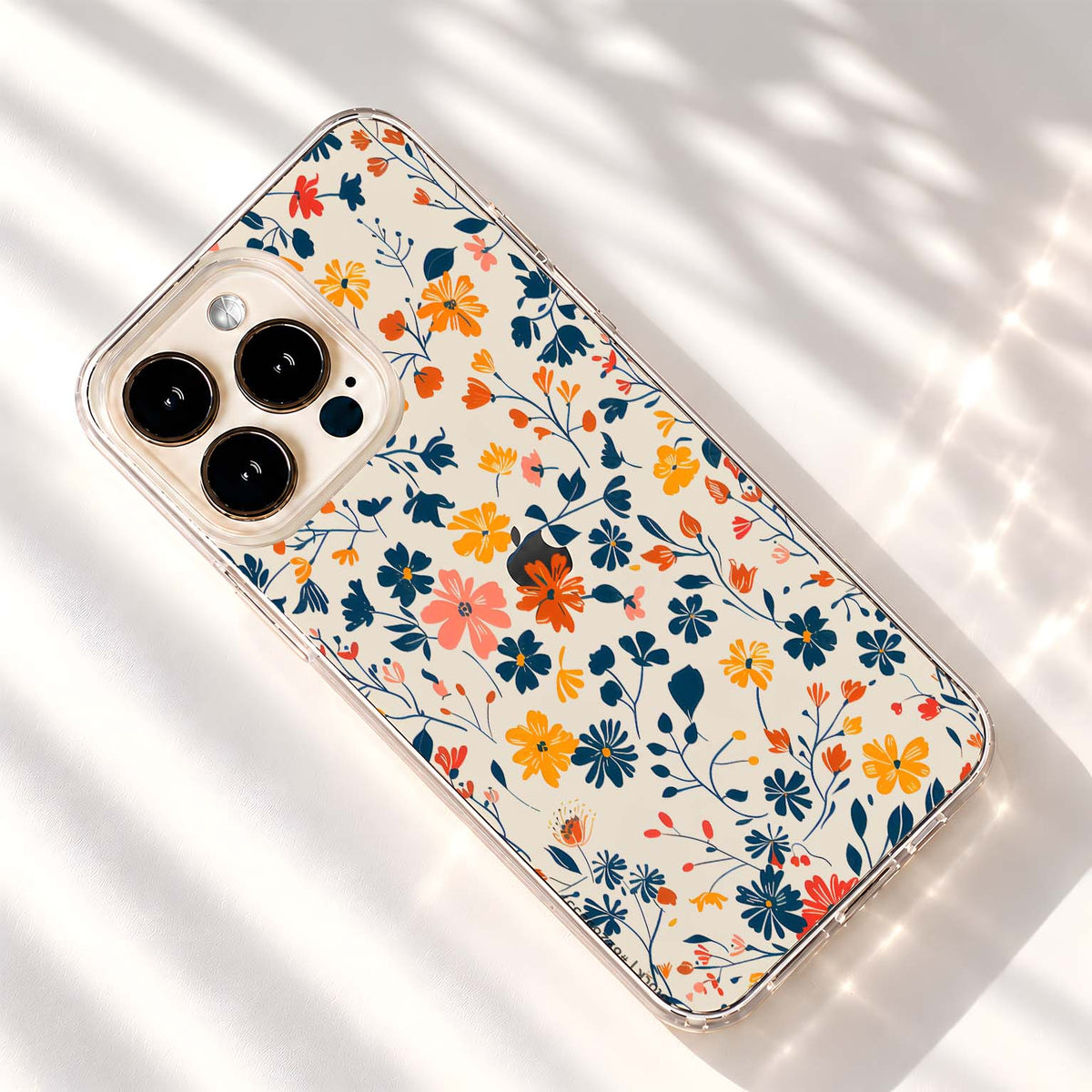 Colorful Wildflower Meadow Clear Silicon Cover