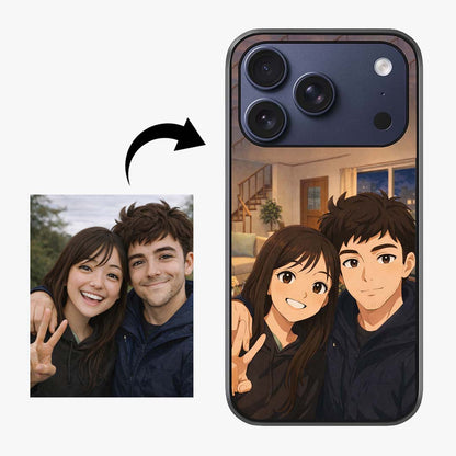 Custom Personalised Art Photo Glass Case