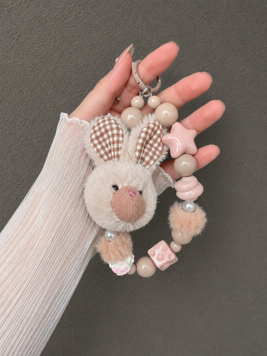 Cotton Teddy Phone Charm