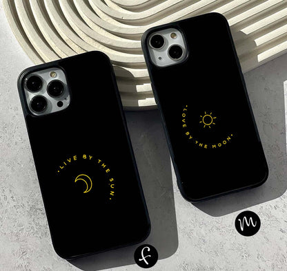 Sun & Moon Couples Glass Case