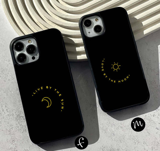 Sun & Moon Couples Glass Case