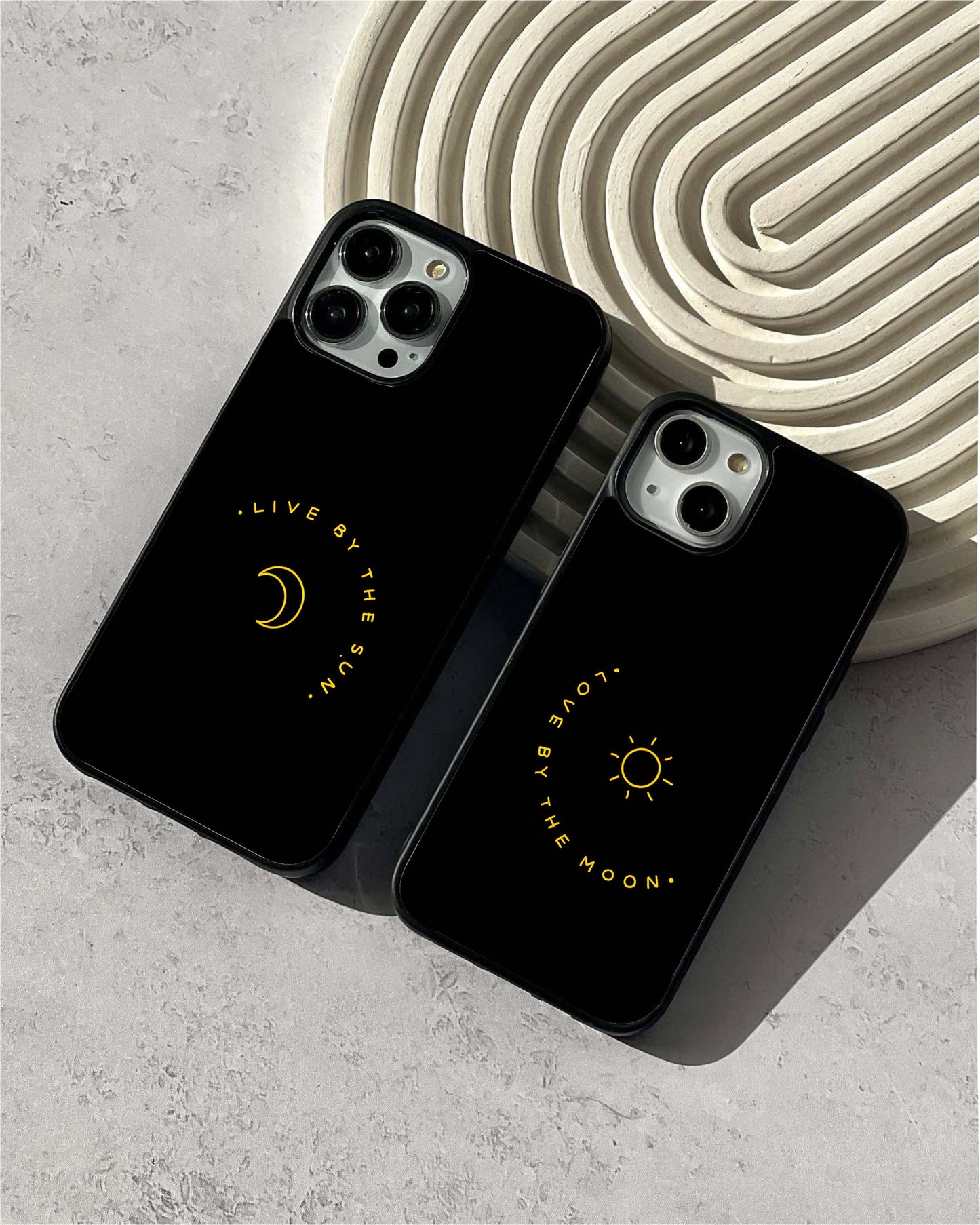 Sun & Moon Couples Glass Case