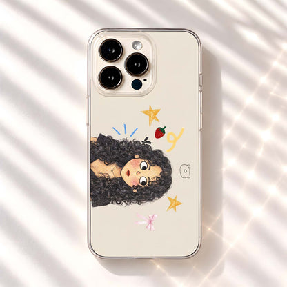 Curly Girl Dreams Clear Silicon Cover
