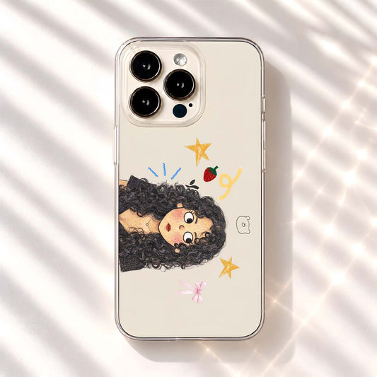 Curly Girl Dreams Clear Silicon Cover