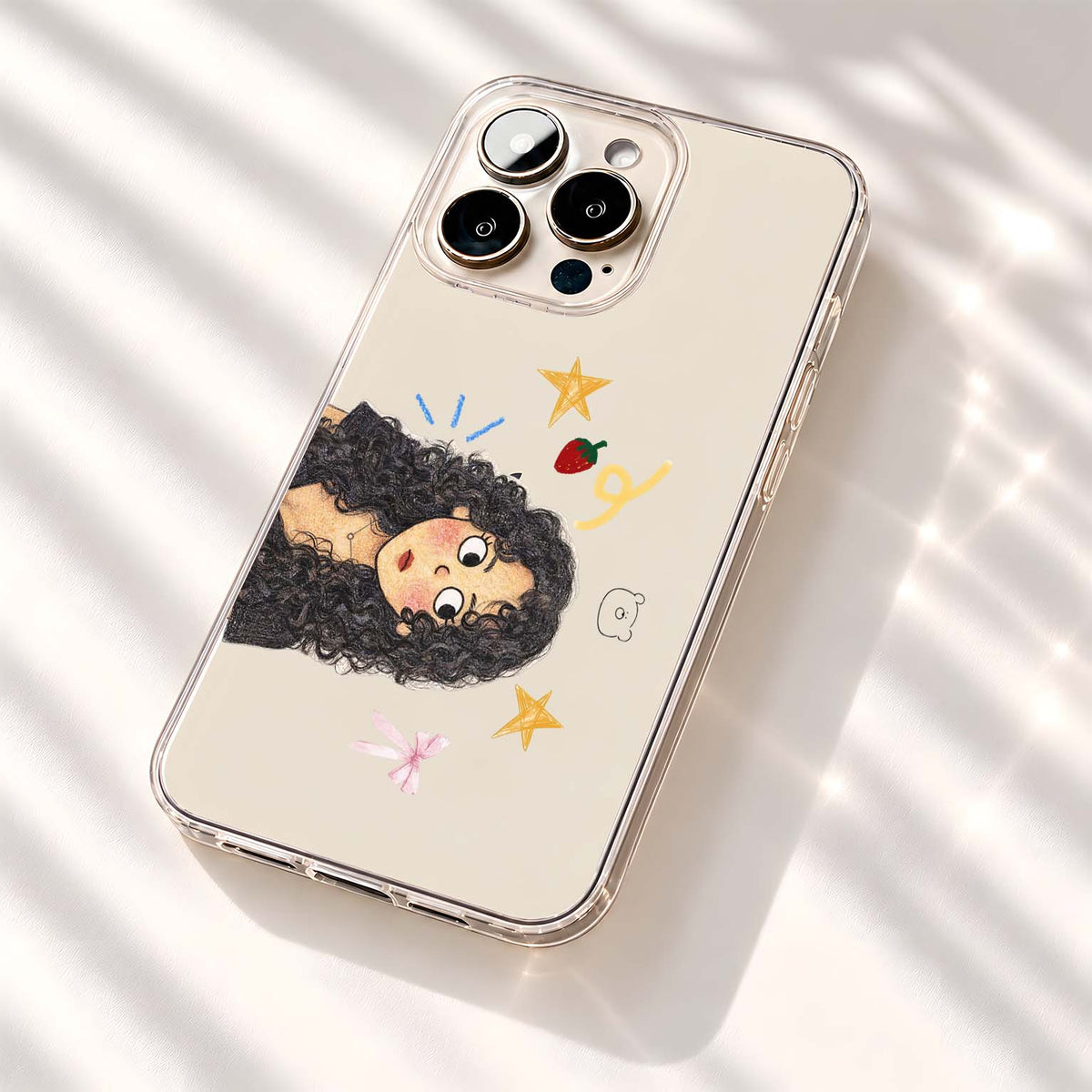 Curly Girl Dreams Clear Silicon Cover