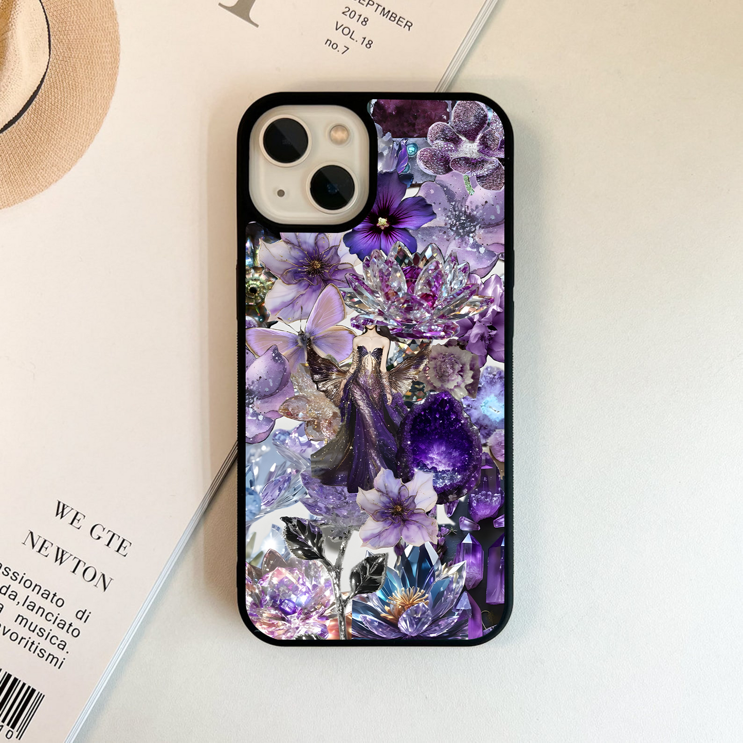 Crystal Bloom Glass Case