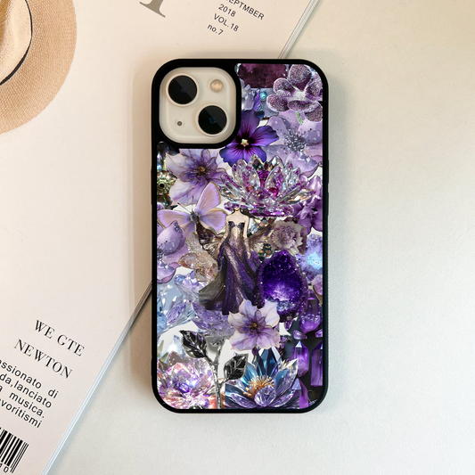 Crystal Bloom Glass Case