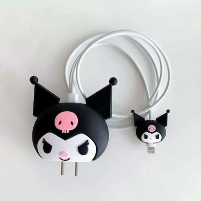 KUROMI Apple iPhone Charger Case | Lightning Charger/Cable Protector Cover for iPhone Charger- KUROMI