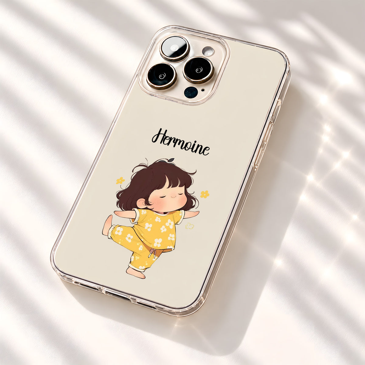 Dancing Girl Custom Name Clear Silicon Cover